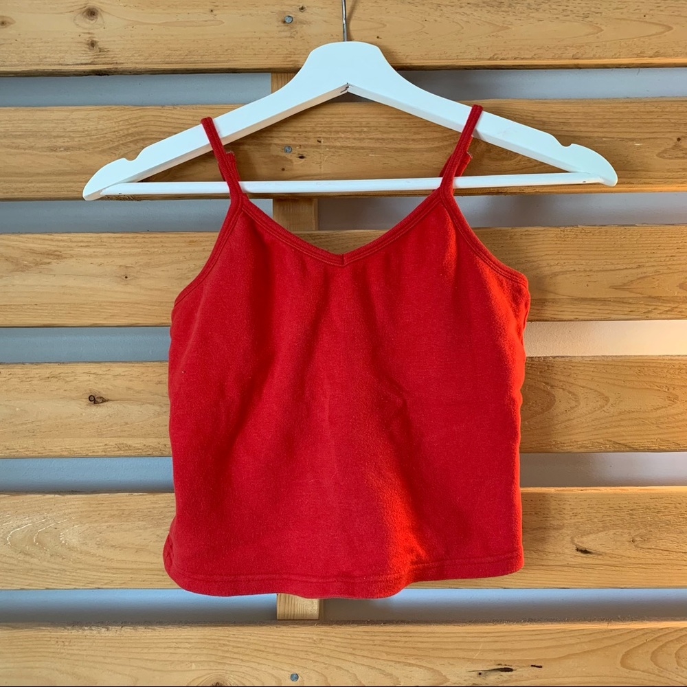 Crop Red Tank Top
